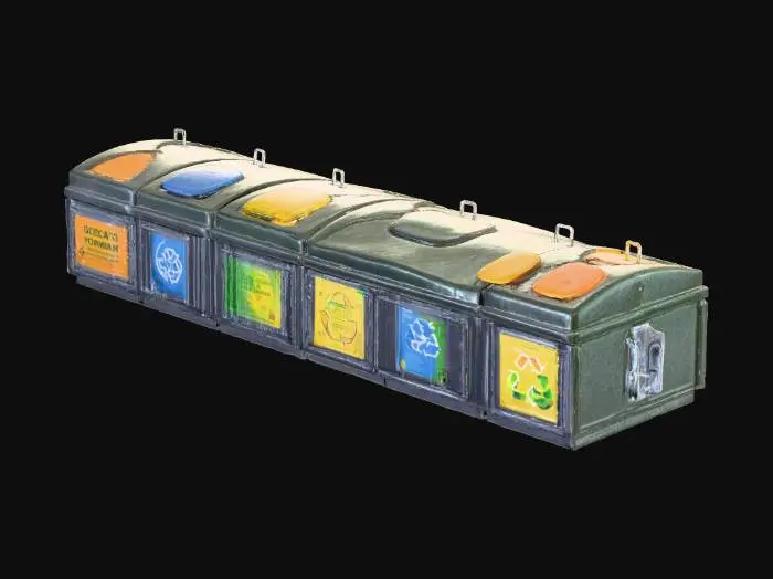 3D model for Recycling Station in the City