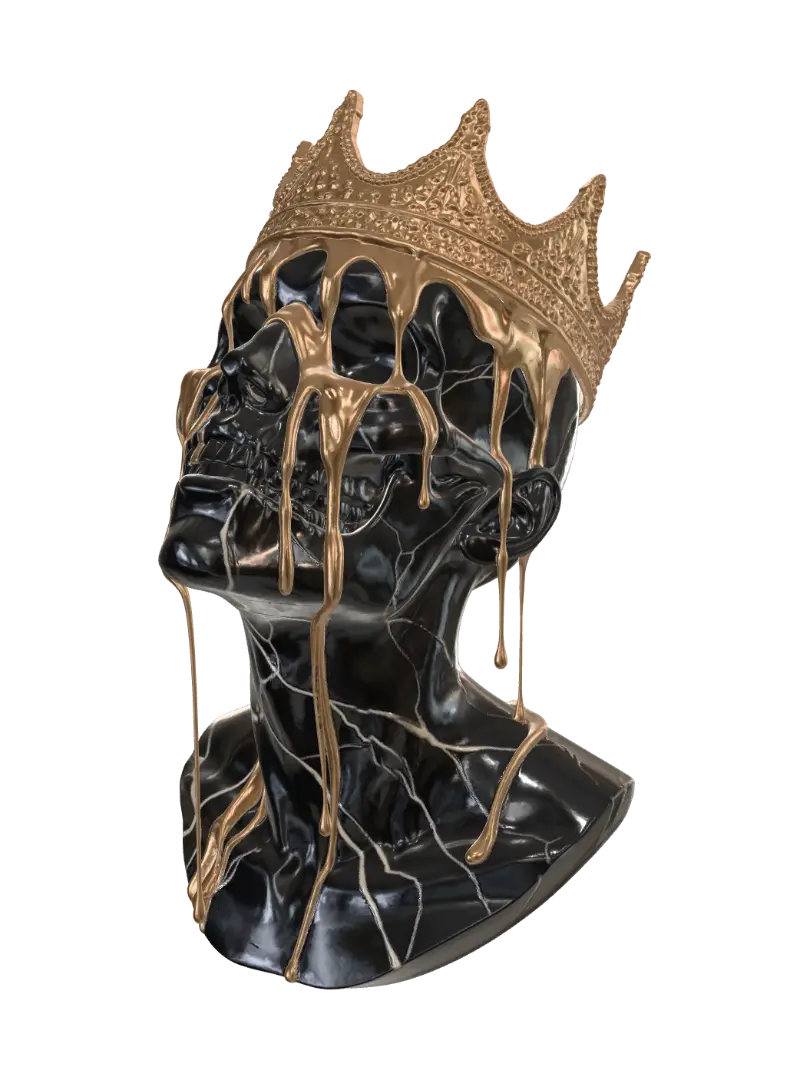 Molten Monarch 3D model, vytvořený pomocí AI