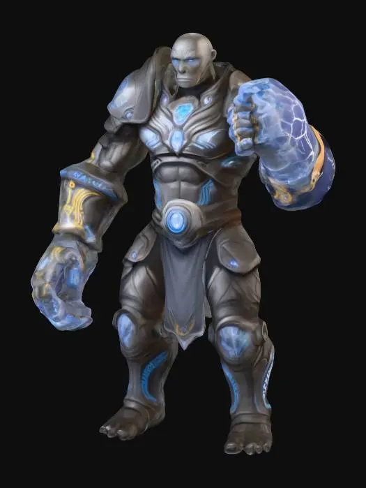 3D model for Goliath Artificer with Thunder Gauntlets