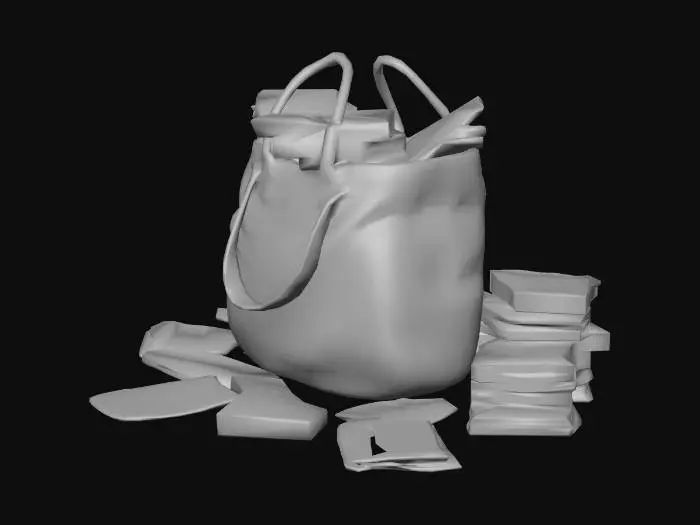3D model for Book Bag Overflow