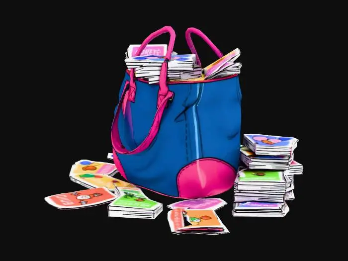 3D model for Book Bag Overflow