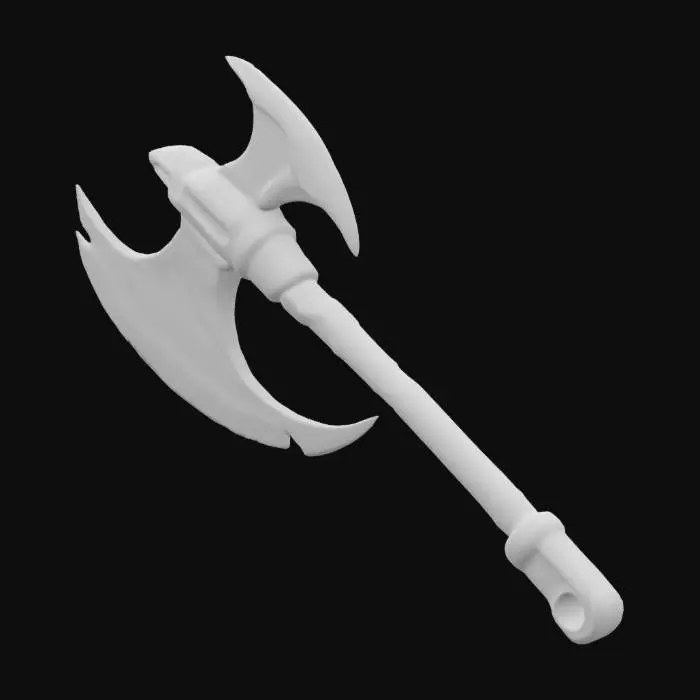 3D model for futuristic battle axe