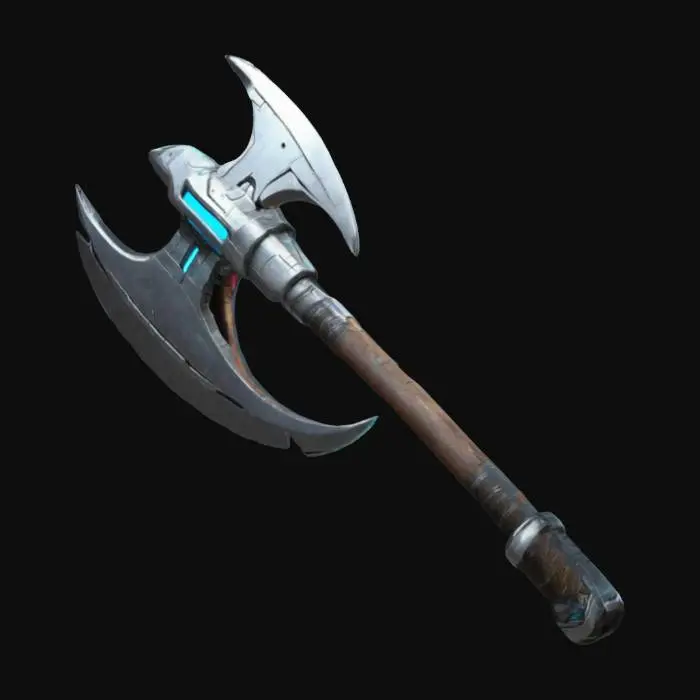 3D model for futuristic battle axe