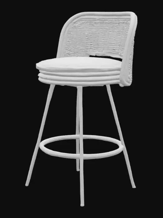 3D model for Wicker Bar Stool