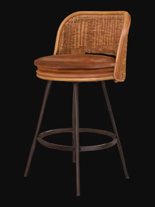 3D model for Wicker Bar Stool