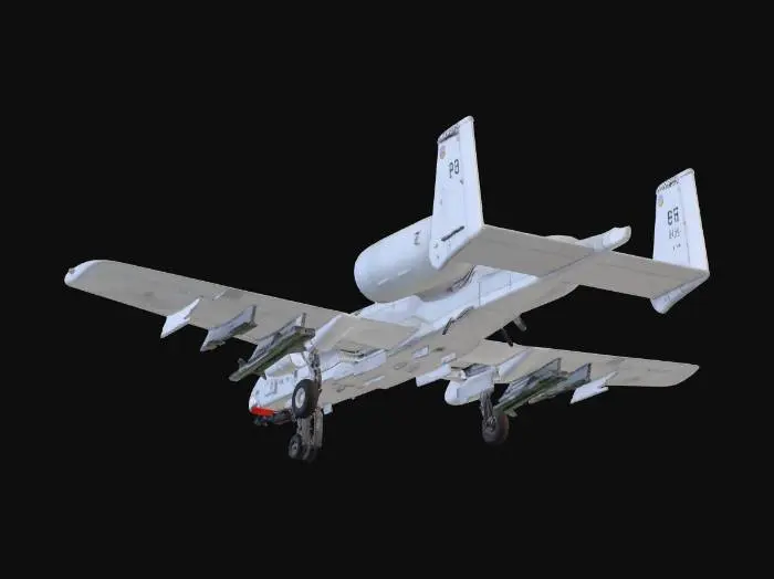 3D model for A-10 Thunderbol II.