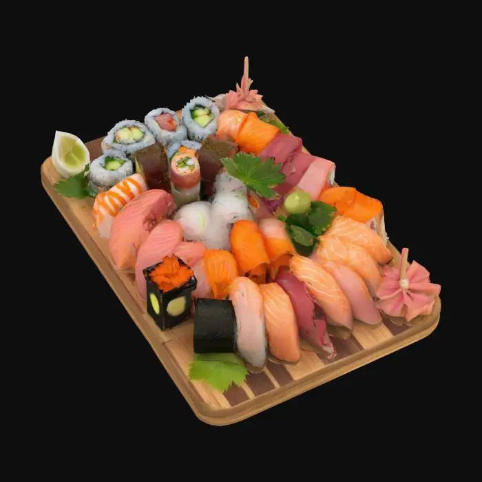 3D model for sushi bar food