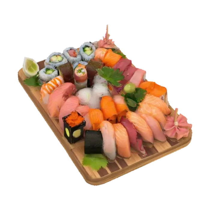 sushi bar food - Rice 3D model, vytvořený pomocí AI