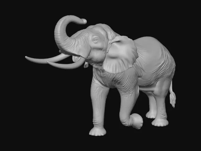 3D model for Majestic Elephant Exhibit