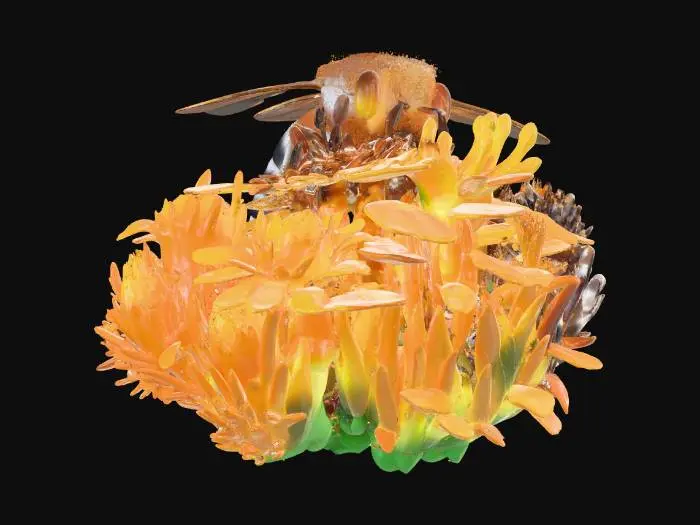 3D model for Bee on Bloom
