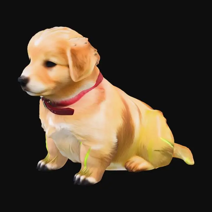 3D model for Puppy in the Meadow