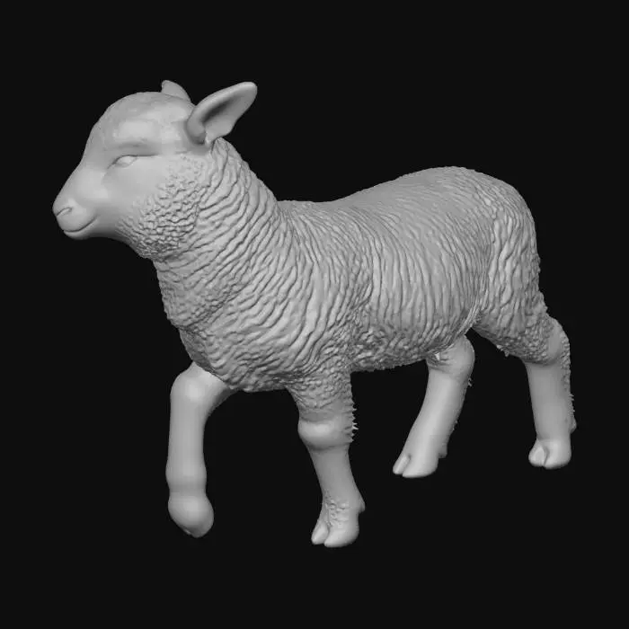 3D model for Lamb in the Meadow