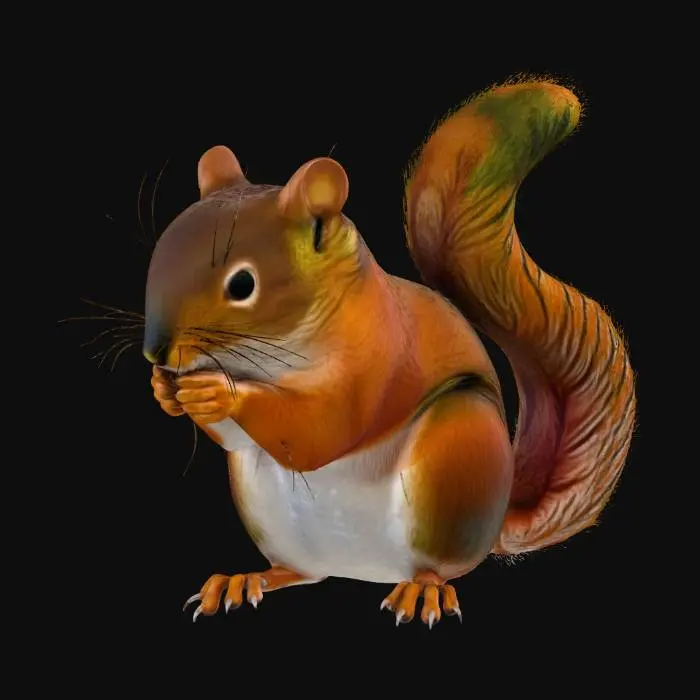 3D model for Squirrel Snacktime