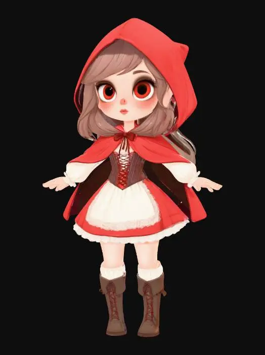3D model for Red Riding Chibi