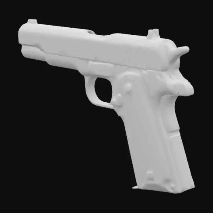 3D model for 1911 pistol