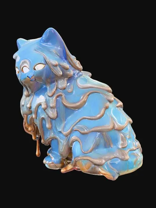 3D model for Melting Triclops Cat