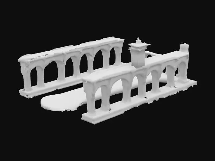 3D model for modular race track piece, straight away, royal desert palace aesthetic 