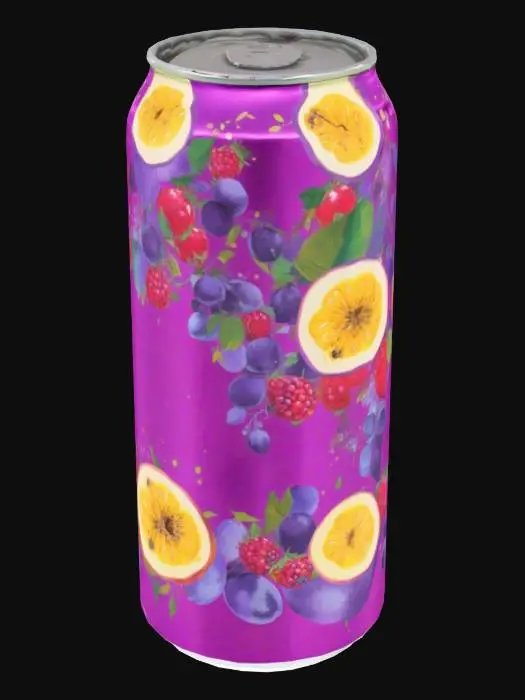 3D model for purple beverage