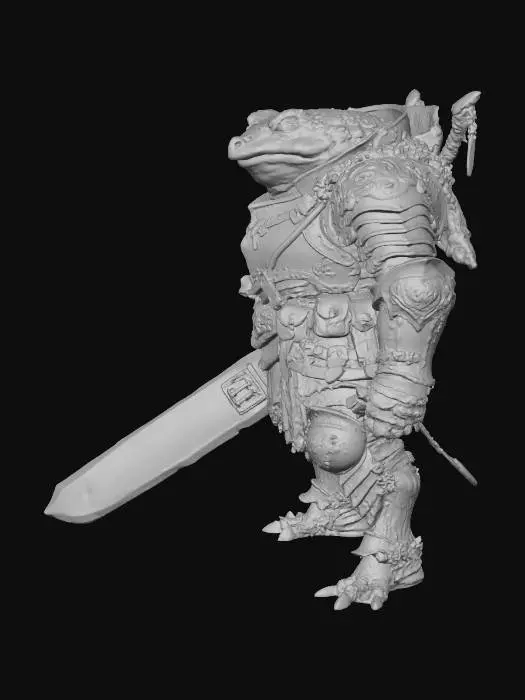 3D model for Frog Knight in Armour