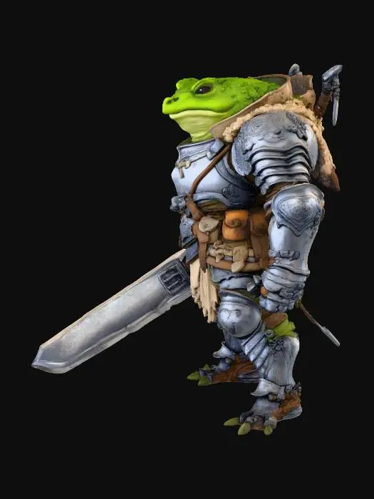 3D model for Frog Knight in Armour