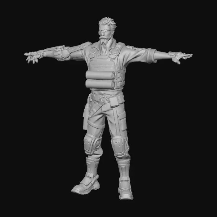 3D model for Cyborg Prisoner