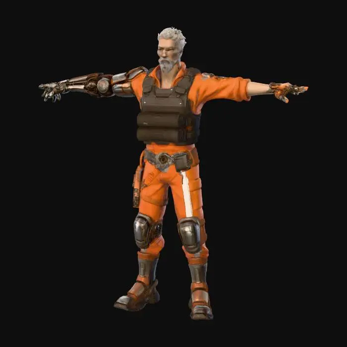 3D model for Cyborg Prisoner