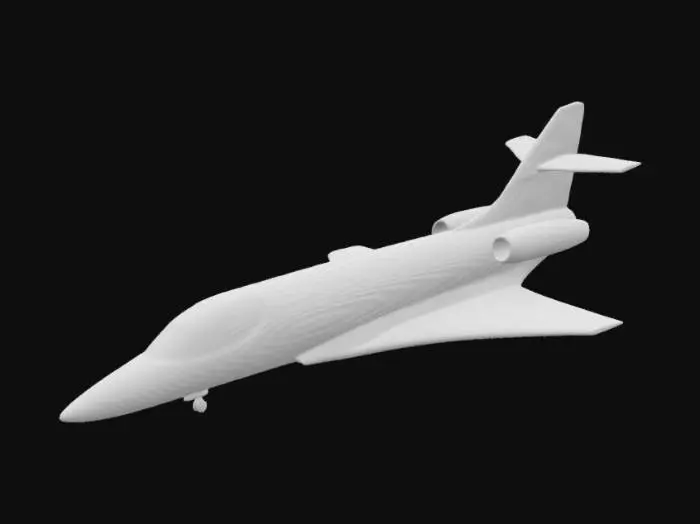 3D model for a hypersonic private jet