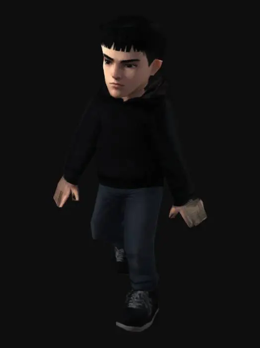 3D model for main teenager