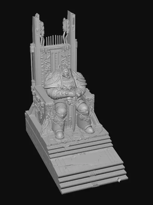 3D model for Flamebound Emperor on the Throne