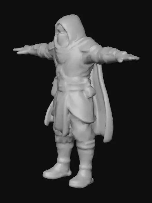 3D model for Ninja Sculpted Figure