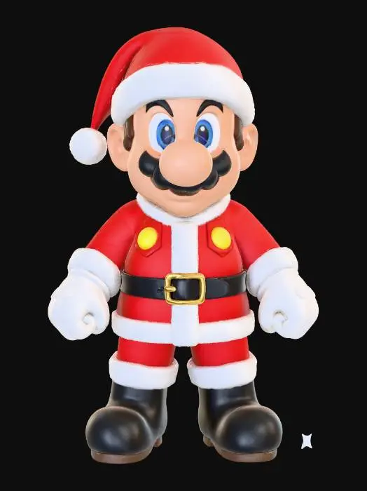 3D model for Festive Mario Character, #Christmas2025#
