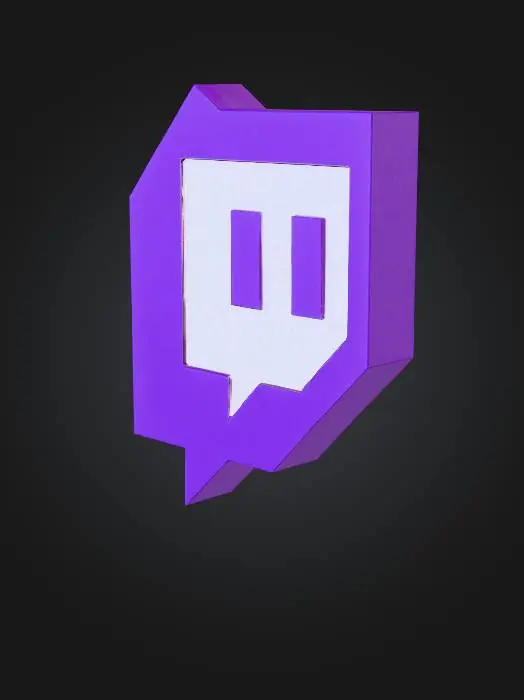 3D model for Twitch Logo
