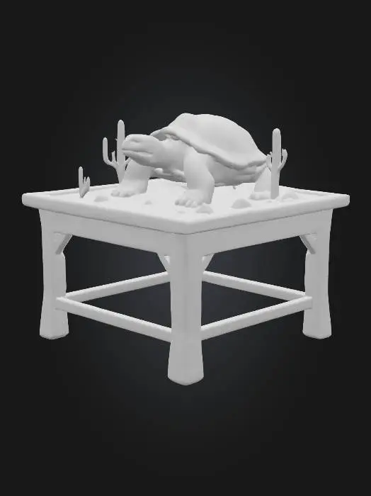 3D model for Tortoise Tabletop Desert masa