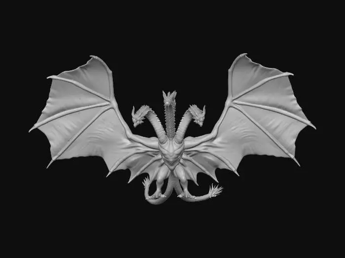 3D model for King Ghidorah