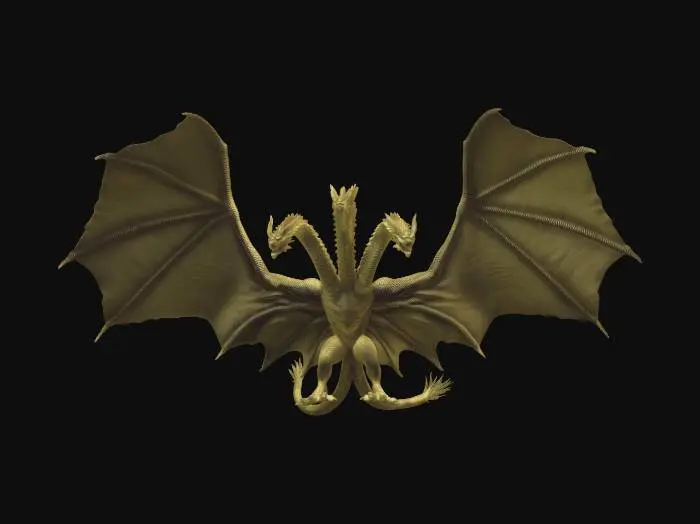 3D model for King Ghidorah
