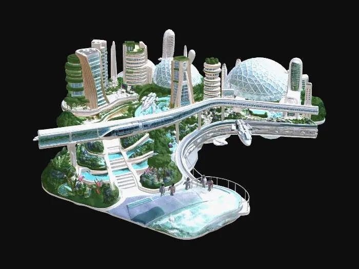3D model for Orbital Garden City