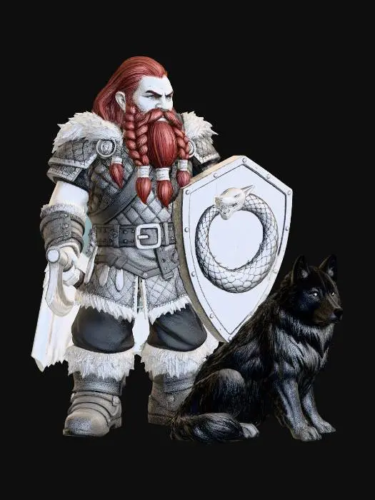 3D model for Redbeard the Warlord
