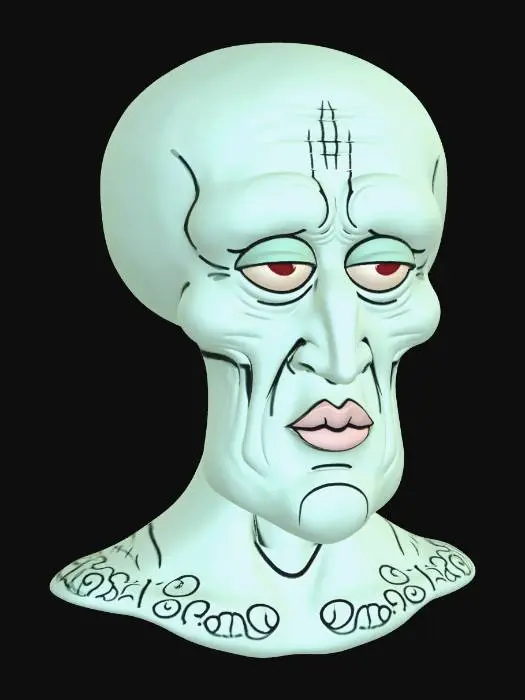 3D model for Squidward
