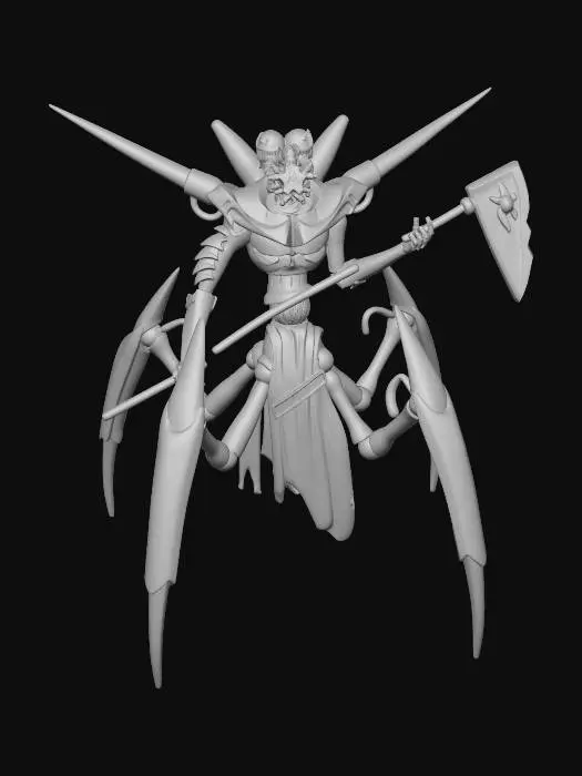 3D model for Mecha deity