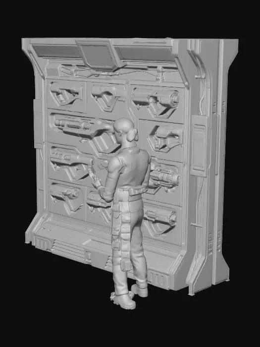 3D model for Starship Armory