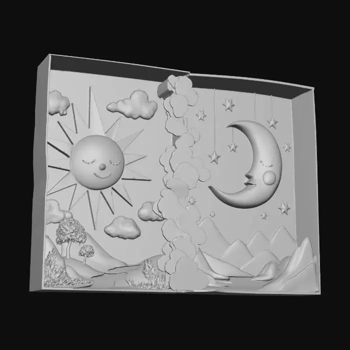 3D model for Day and Night in a Box