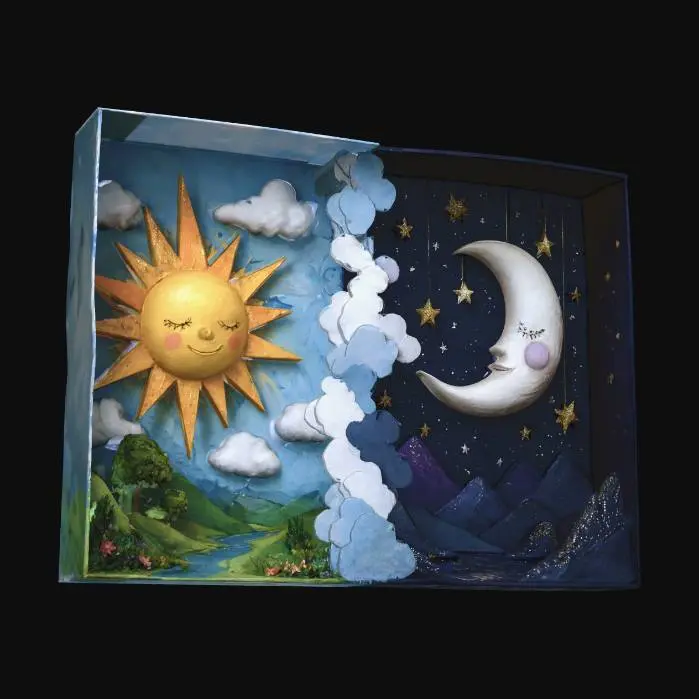 3D model for Day and Night in a Box