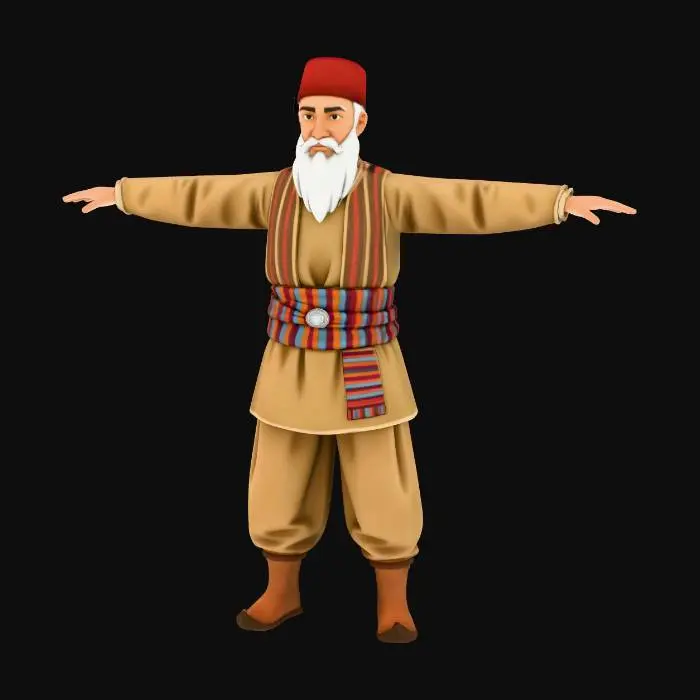 3D model for Ottoman Villager Man