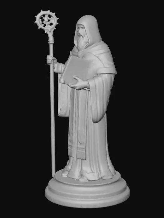 3D model for The Wise Monk