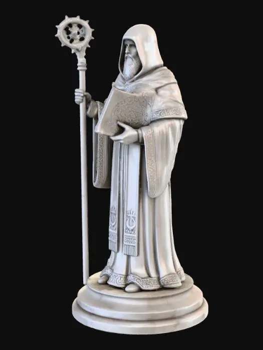 3D model for The Wise Monk