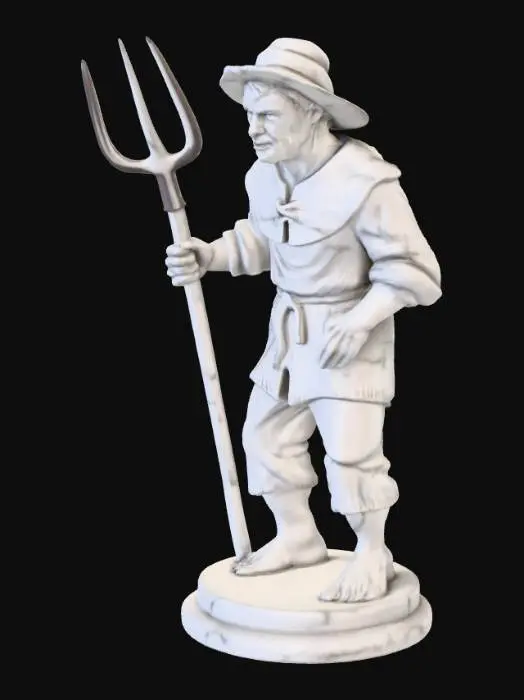 3D model for The Rustic Farmer Statue