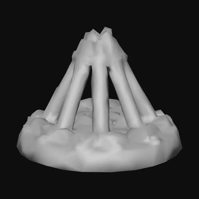 3D model for Campfire Sculpture