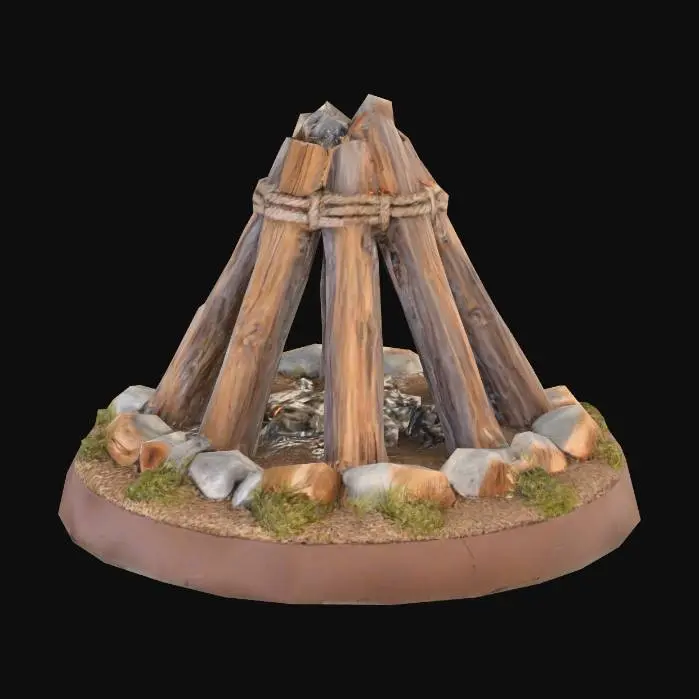 3D model for Campfire Sculpture