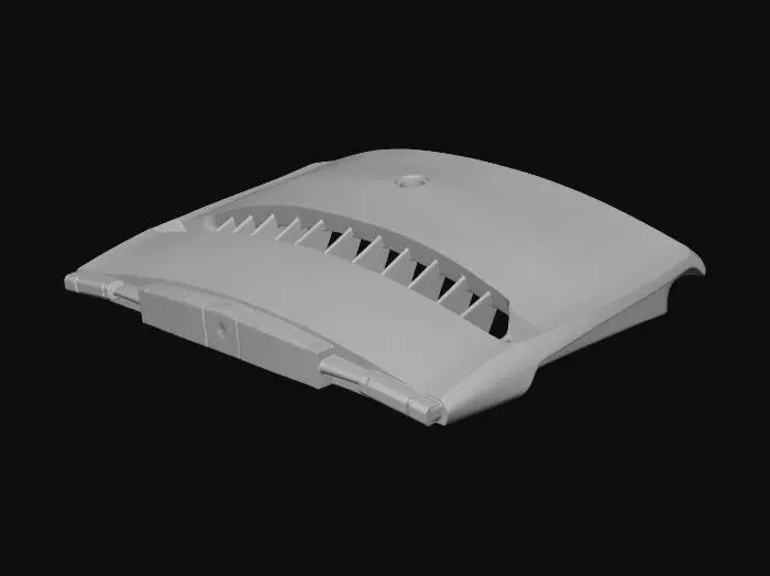 3D model for Black Vented Automotive Module