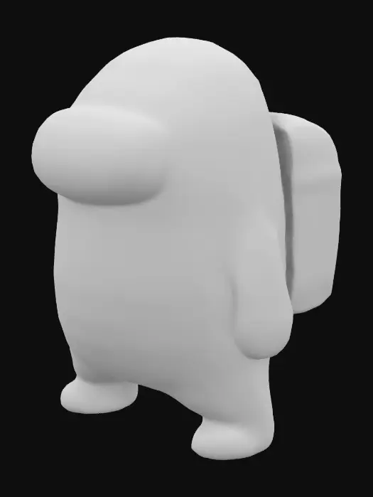 3D model for create an among us character
